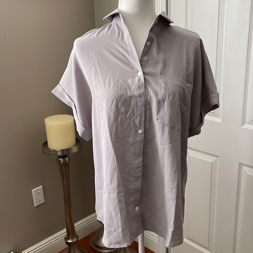 taupe blouse